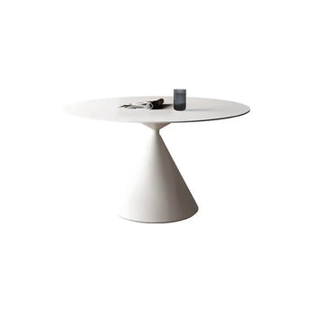 Mika White Dining Table S (W90) / No Add-On